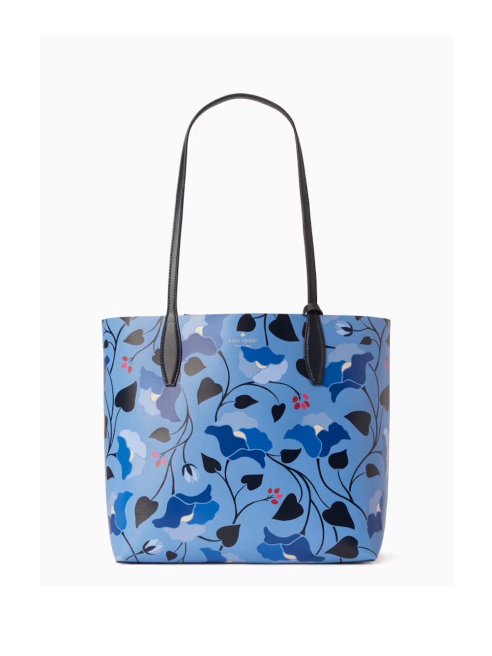 kate spade Blue Floral Print Tote reversible